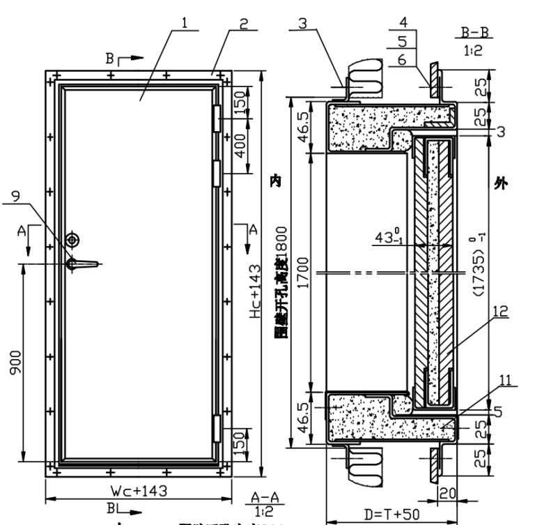 A60 fire proof door A30/B0/C Marine Door on Ship/Vessel Door